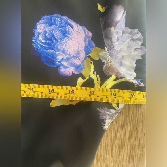 Acne Studios Big Flower Black  Mini Dress Size Small - Picture 10 of 16